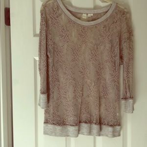 Lace shirt from Anthropologie